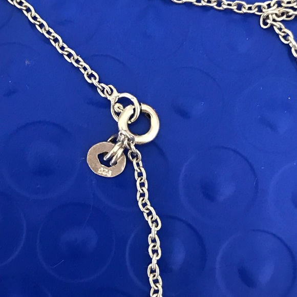 DY insp. Starburst Pendant 14K Gold Plated 2Ct Simulated Diamond 925Silver Chain - Picture 9 of 12